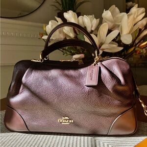 COACH Oxblood #69621 Lane Leather Satchel Bag